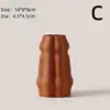 Circular Hollow Vase, Ceramic Donuts Flower Pot, Abstract Home Decoration Accessories, Interior Office Desktop Decor, Gift 6