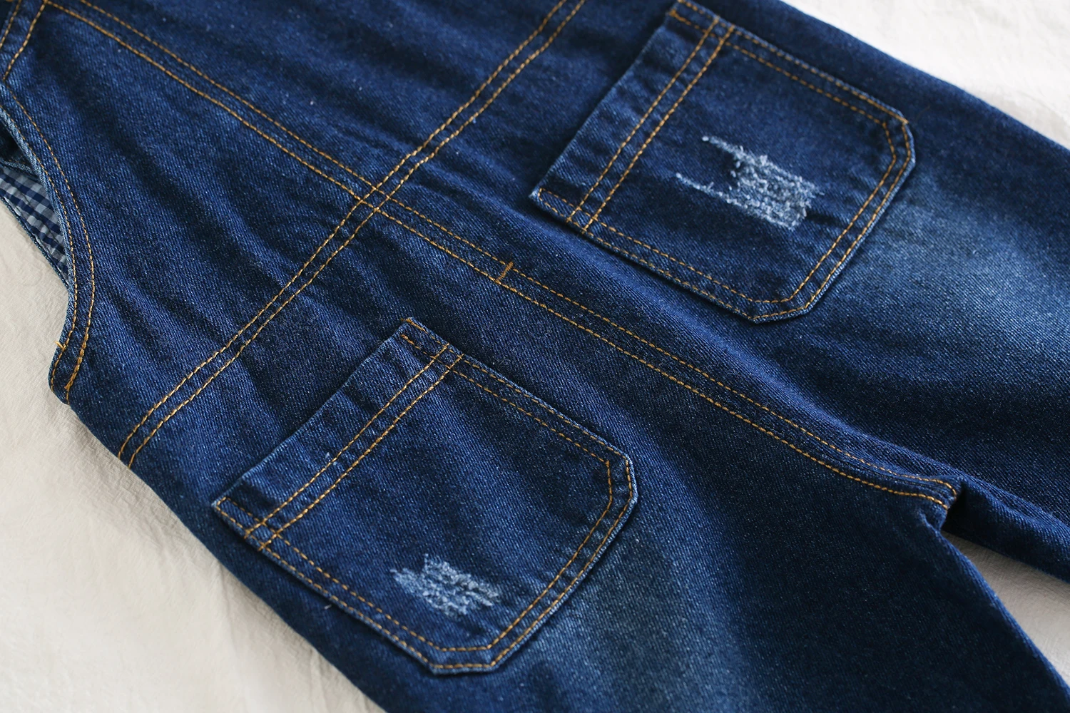 Kidscool Space Super Cute Baby & Toddler Blue Black Jeans Overall