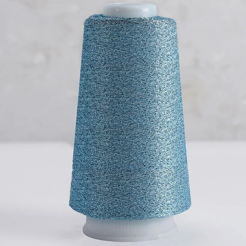 Metallic Gold & Silver Yarn Thread - 50g Roll, 2500m of Shimmering DIY Knitting & Sewing Craft Material