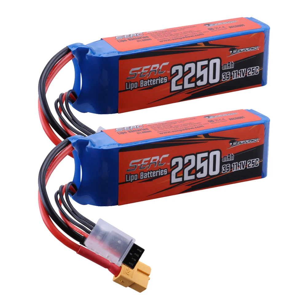 Sunpadow 2250mAh 3S Lipo Battery for RC Drones