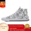 Gothic Dollar Money Pattern Funny Fashion Popular Casual Cloth Shoes High Top Comfortable Breathable 3D Print Men Women Sneakers 1