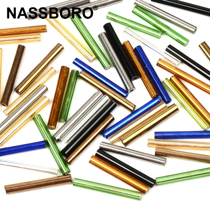 20MM Long Bugle Beads Tube Czech Glass Beads for Jewelry Making Loose