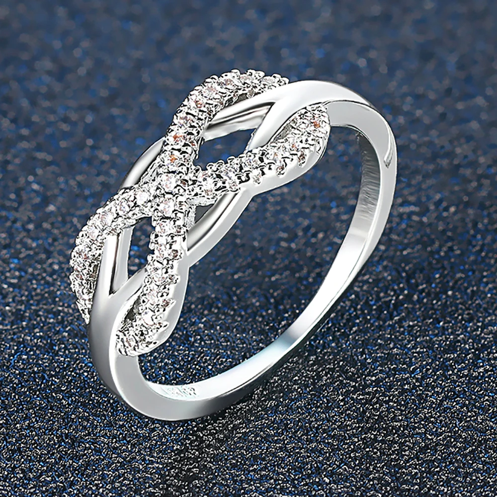 Wedding Ring Cubic Zirconia Hollowout for Women