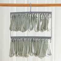 Socks Underwear Drying Rack With Rotatable Hook Strong Load-bearing Windproof Clothes Drying Hanger Rack 1
