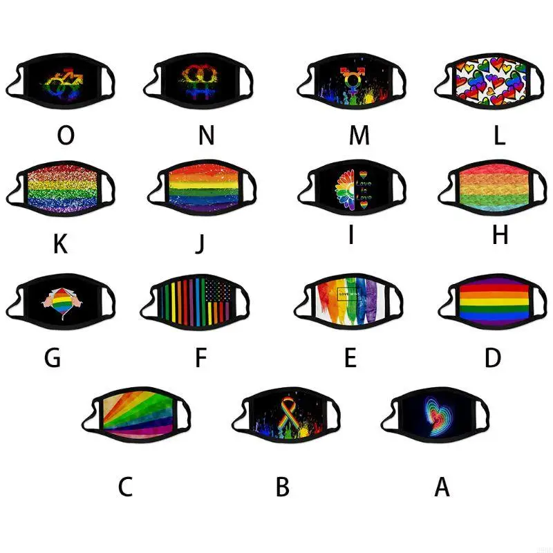 28GD V Mask Rainbow Masks Washable Mask Reusable Face Masks