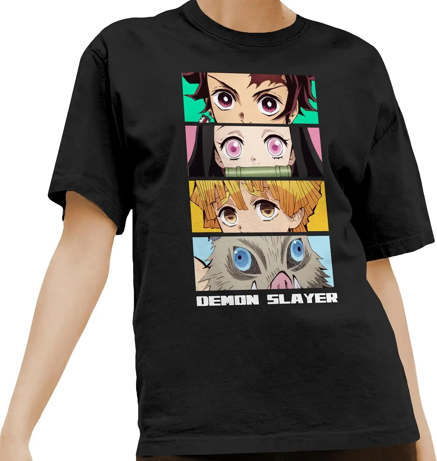 

Demon Slayer Characters The Eyes Men's and Women's Short Sleeve T-Shirts