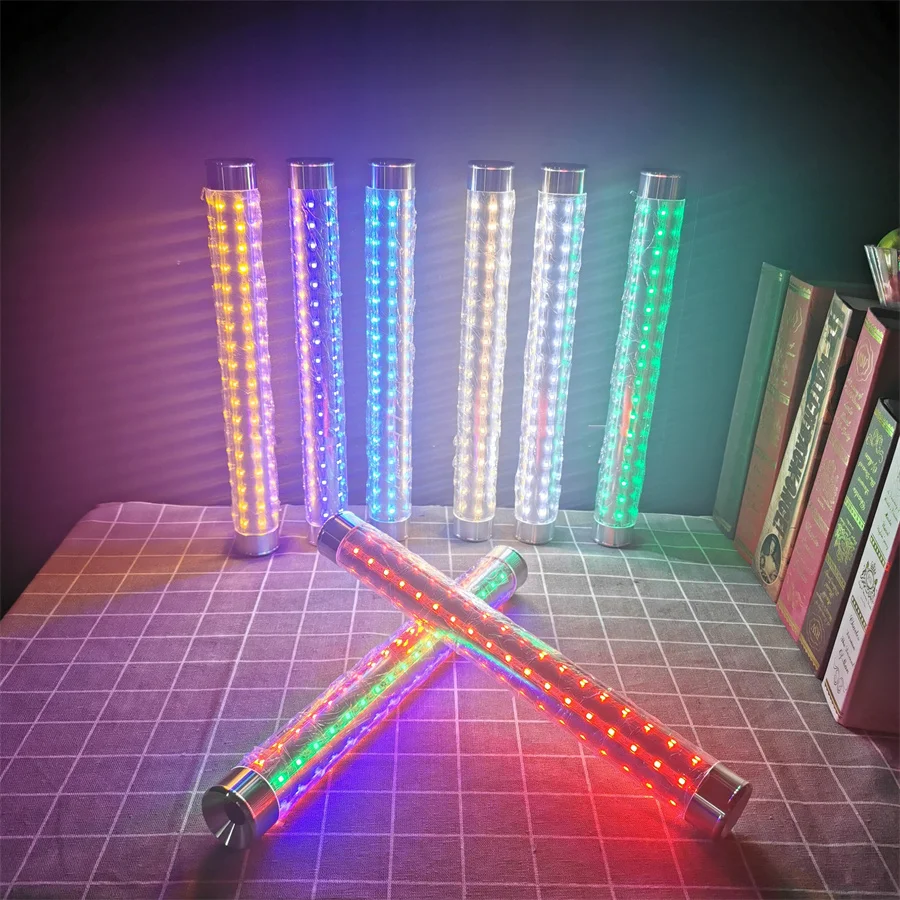 

35CM Handheld LED Strobe Baton Light LED Glowing Sticks Flashing Glow Wands LED Strobe Stick For Nightclubs Party Bar KTV Decor