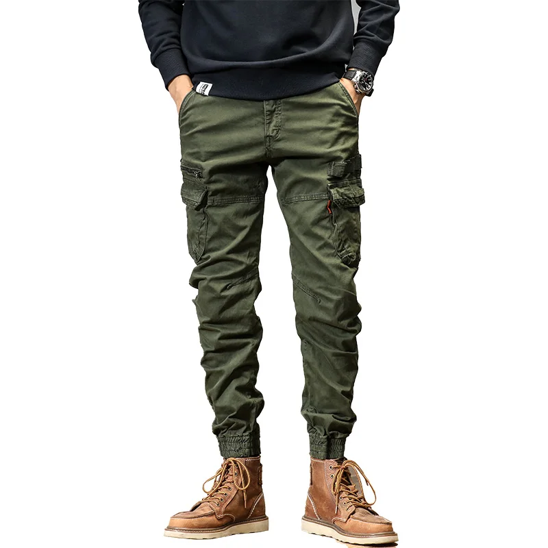 Casual Pants CAAYU Joggers Cargo Pants For Men Casual HipHop Y2k Hit Color Pocket Male Trousers Sweatpants Streetwear Techwear Pants Oversize