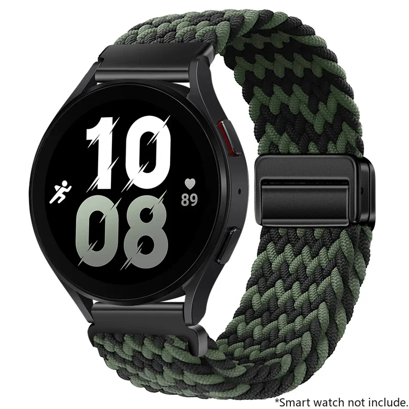 Adjustable Nylon Buckle Strap for Smartwatches - 22mm/20mm