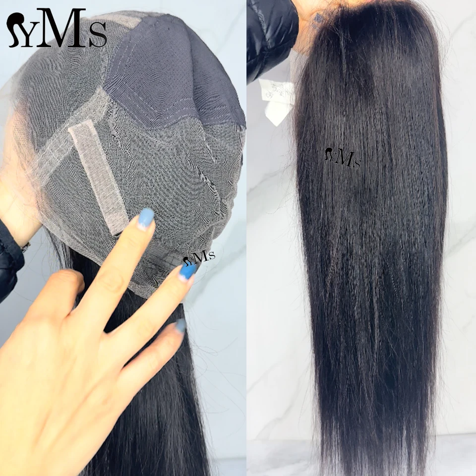 Raw Burmese Full Lace Straight Human Hair Wigs For Women YMS Hair