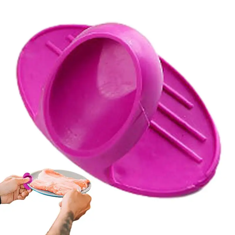 2p Silicone Hot Potholder and Oven Mini Pinch Mitts (Pink)