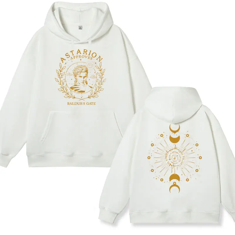 Astarion Baldurs Gate 3 Graphic Hoodie Male Sweatshirt Aesthetic Harajuku Fleece Pullover Oversized Streetwear Hoodies Men Women