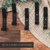 1/3/5Pcs Wall Robe Hook Multi-purpose Double Hook for Clothes Towel Coat Hanger Key Holder Kitchen Bathroom  Accessories Gancho 4