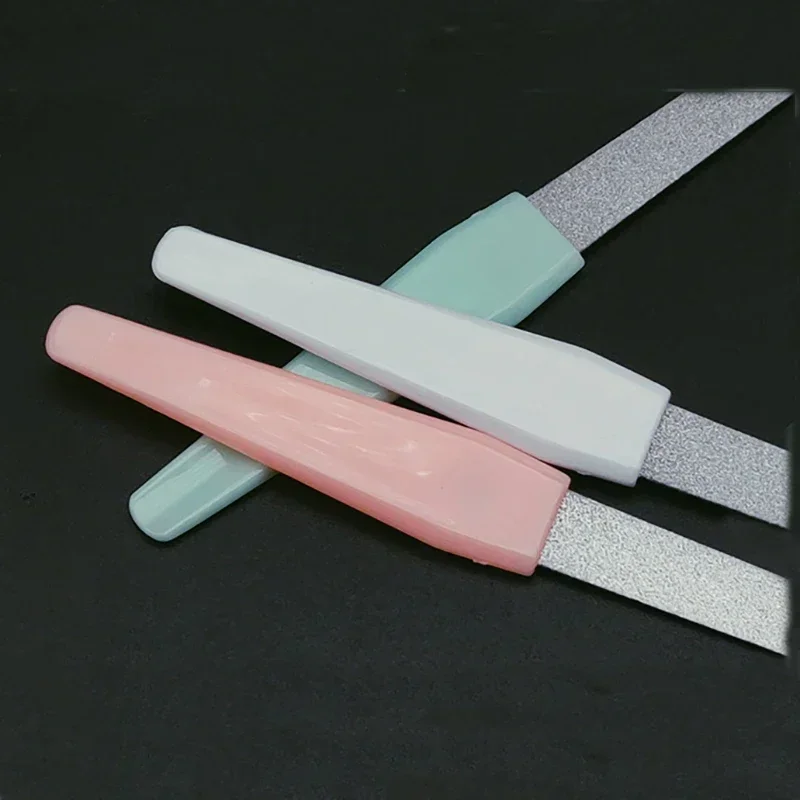 금속 네일 파일 더블 DIY 네일 아트 전문 미용 도구 3PCS 네일 파일 양면 고품질 네일 파일 매니큐어 페디큐어