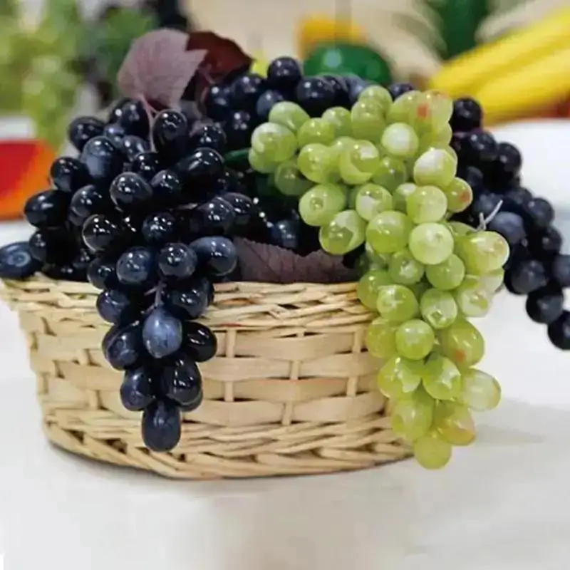 Artificial Grapes A Bunch Of Grapes Plastic Fakes Fruit Food Home Decor Decoration Artificial Fruit Fakes Fruits Decoration