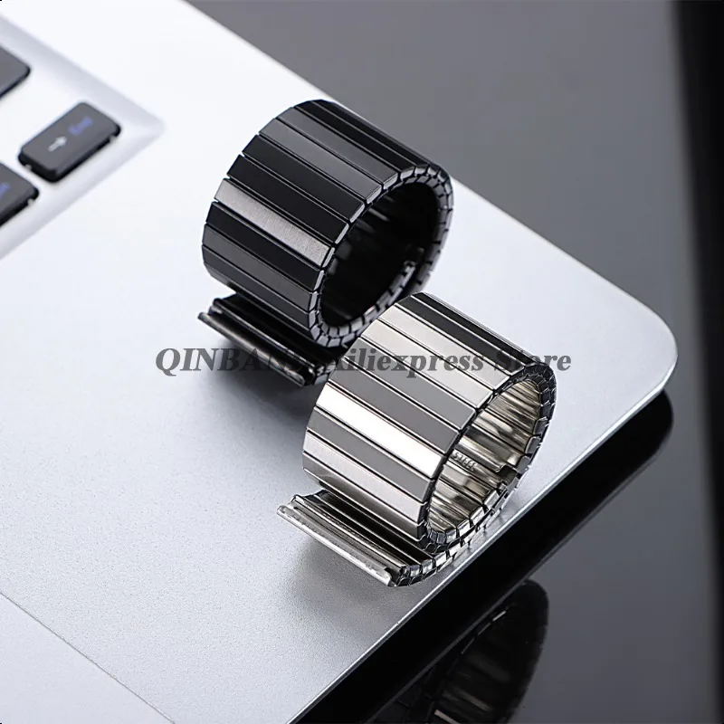 Elastic Metal Watch Band Expansion Bracelet - Stretchable Stainless Steel Strap