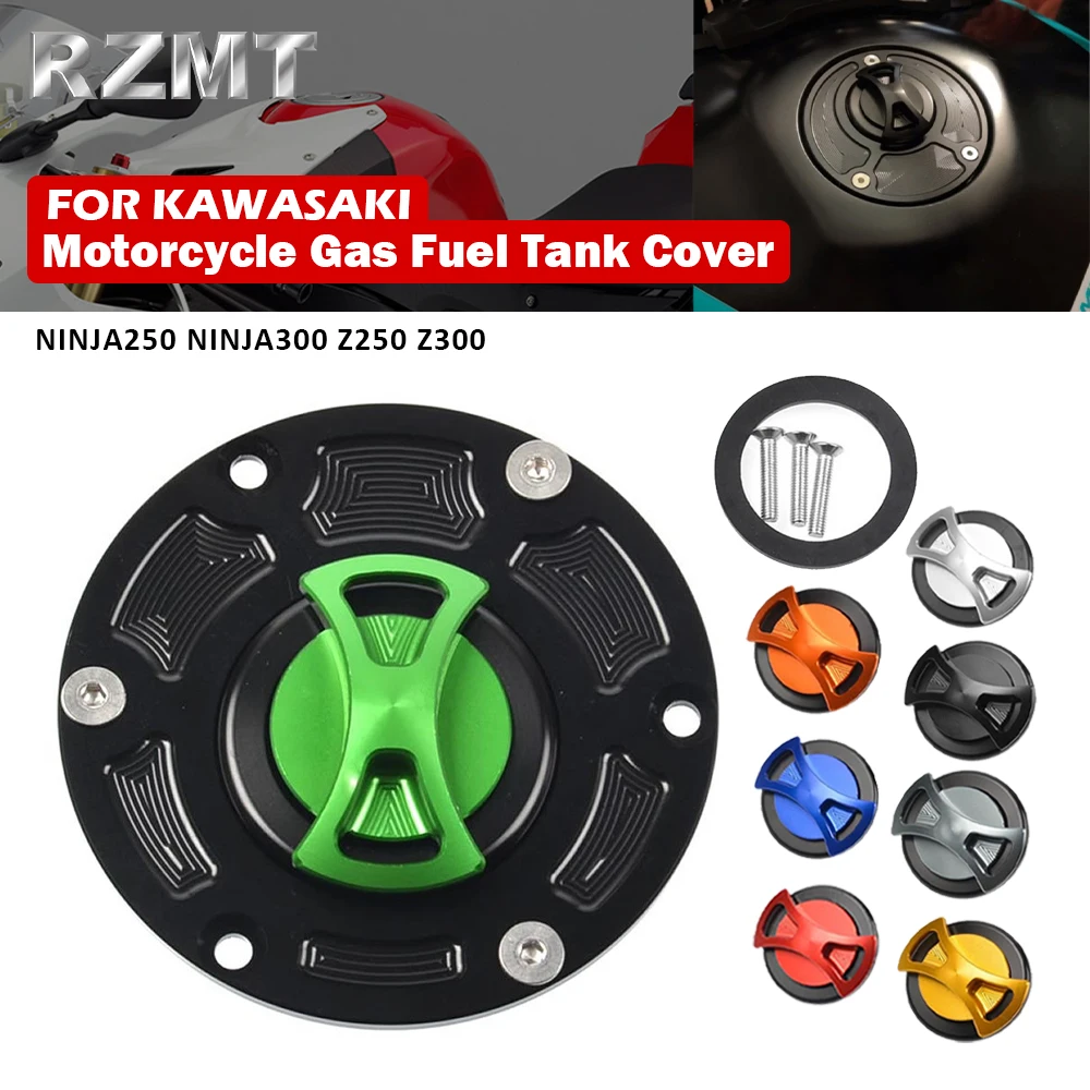 Motorcycle Fuel Gas Cap For Kawasaki Ninja ZX6R 2008-2016