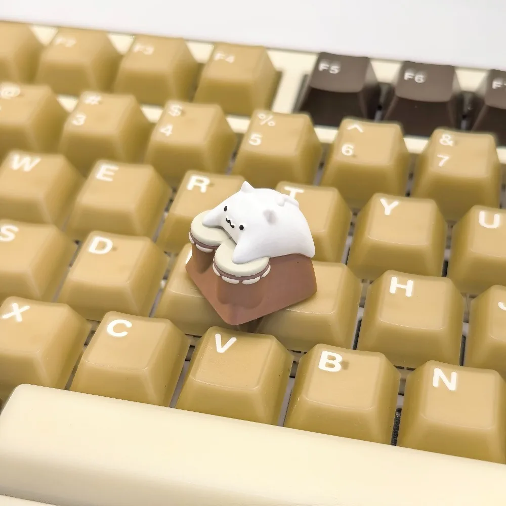 Bongo Cat Artisan Keycap Custom Cute Resin Keyboard Cap