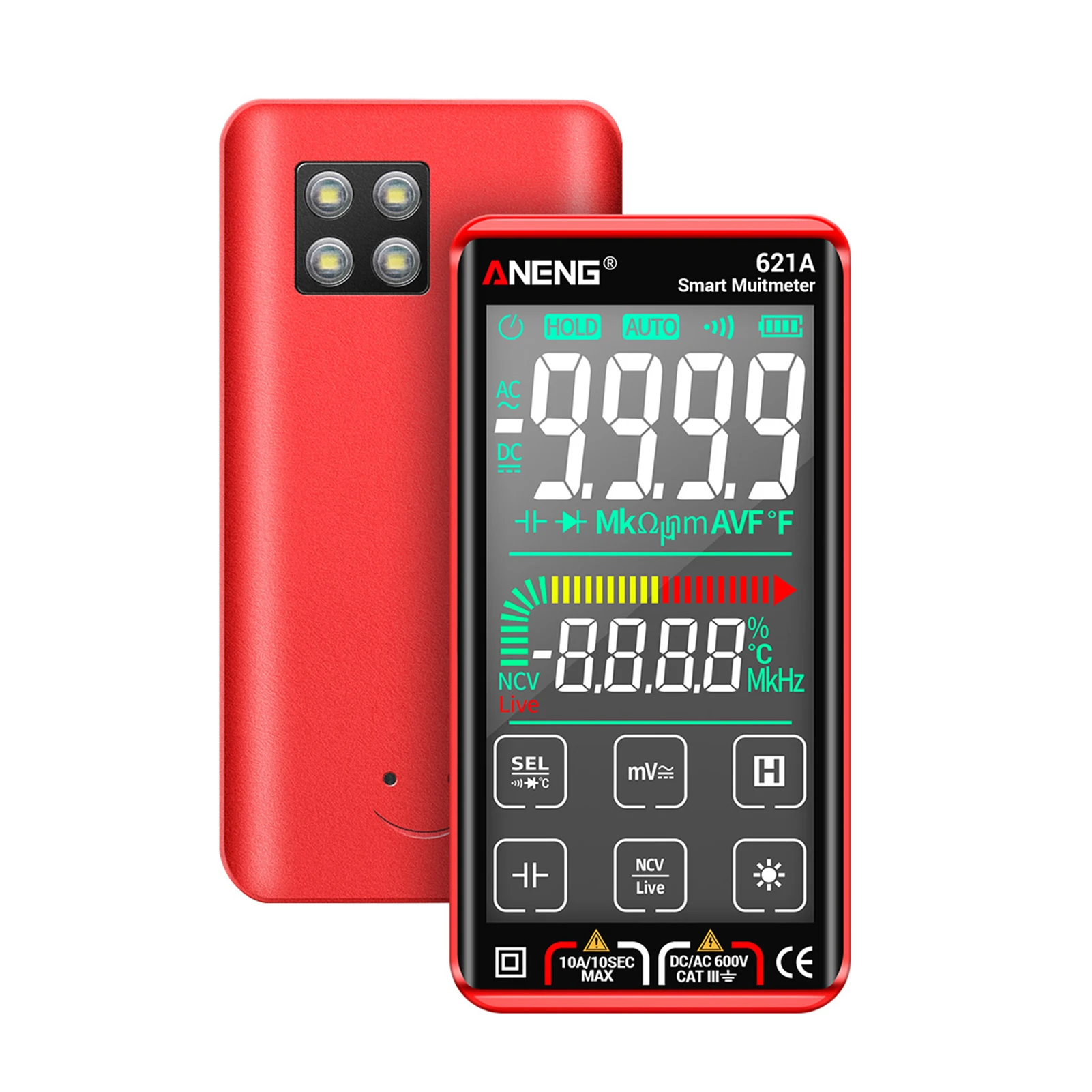 Aneng 621a Digital Multimeter Touch Screen Universal Multimeter 9999