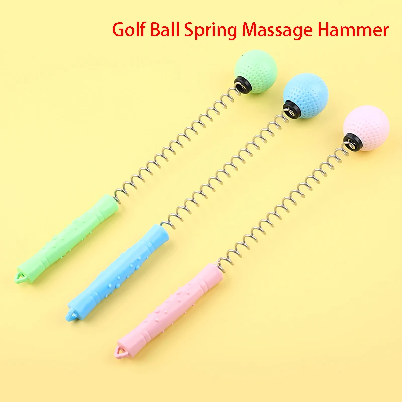 Silicone Massage Hammer Golf Ball Spring Elastic Non Slip Health Care