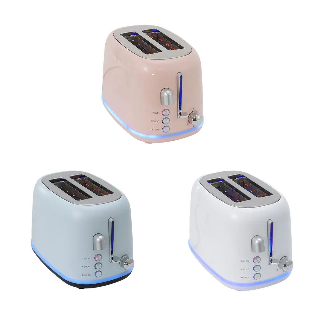 Super Wide Slot Toasters For Thick And Thin Bread Slices Quick Production With One Button Switch