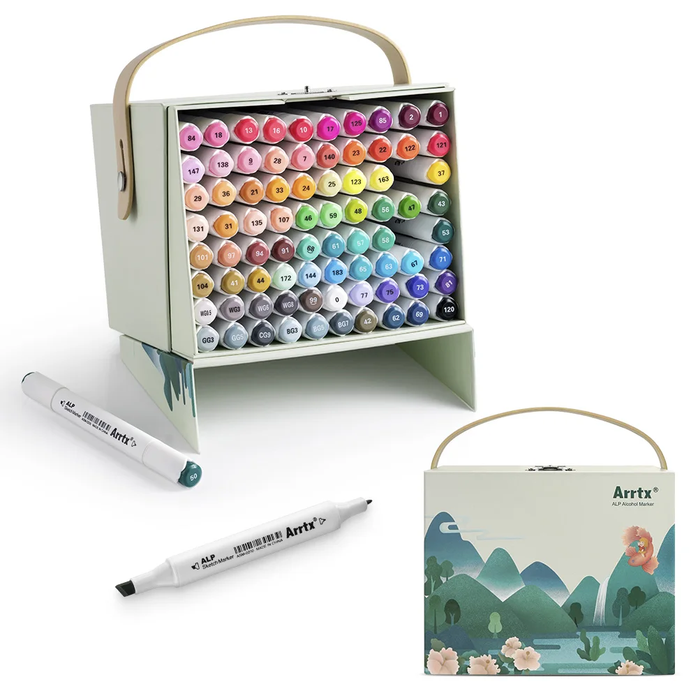 Marcadores Ohuhu Watercolor Dual Tip -Brush y Fine Tip- (Set de