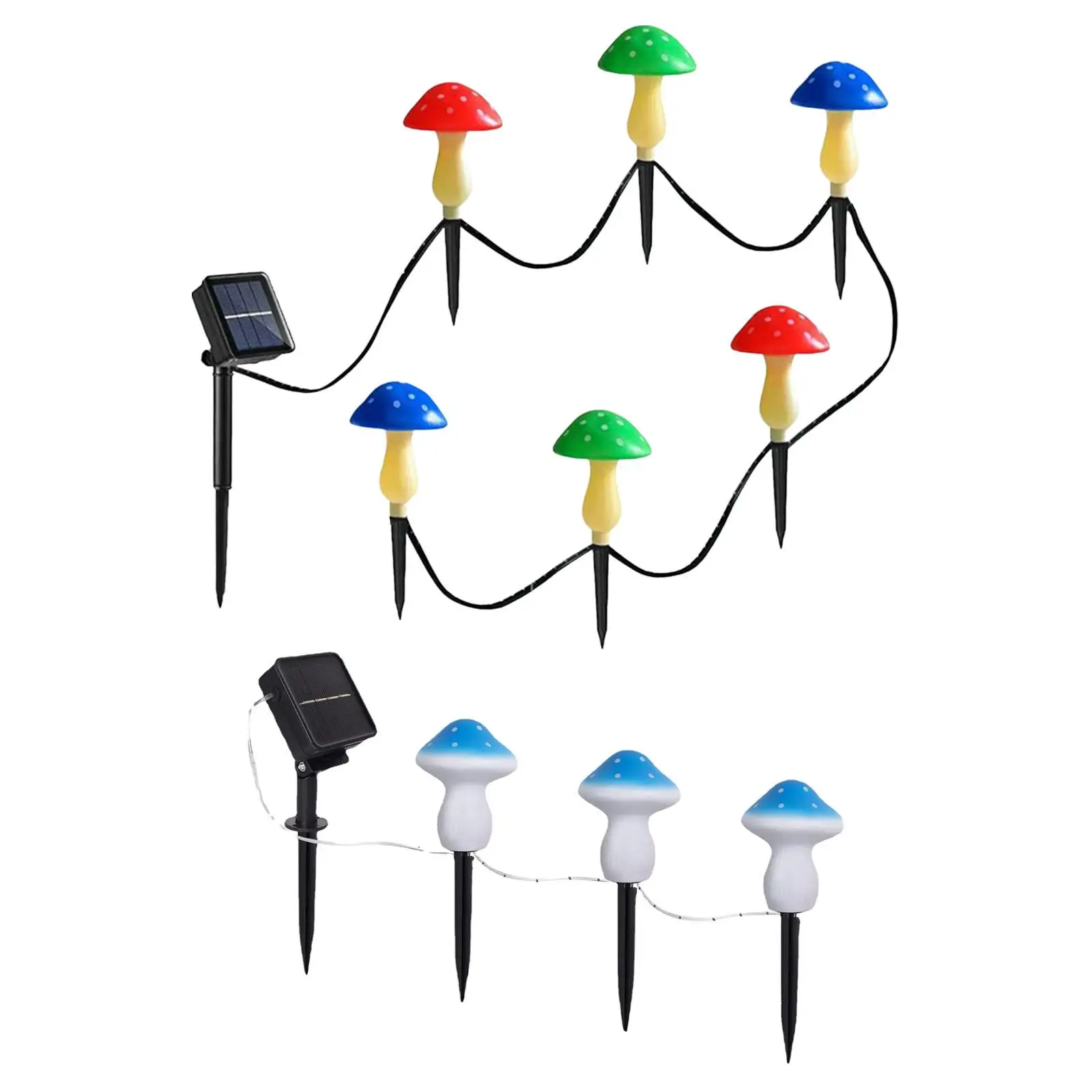 Solar Mushroom Lights Durable Solar Mushroom Decor Automatical Outdoor Solar