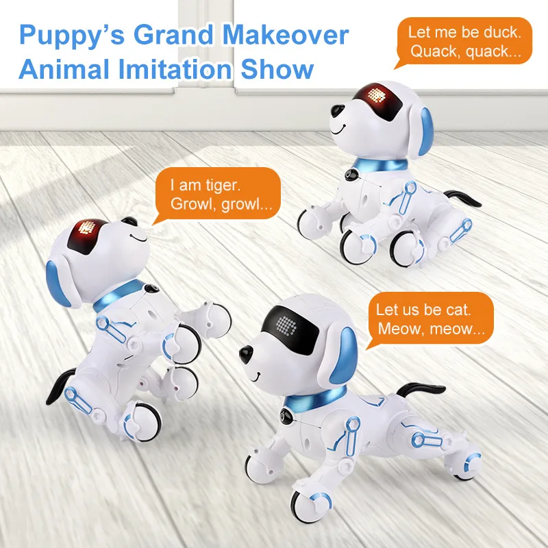Boys And Girls Toys Children's Remote Control Intelligent Stunt Robot Dog Music Dance Bionic Programming Robot Dog Birthday Gift 3