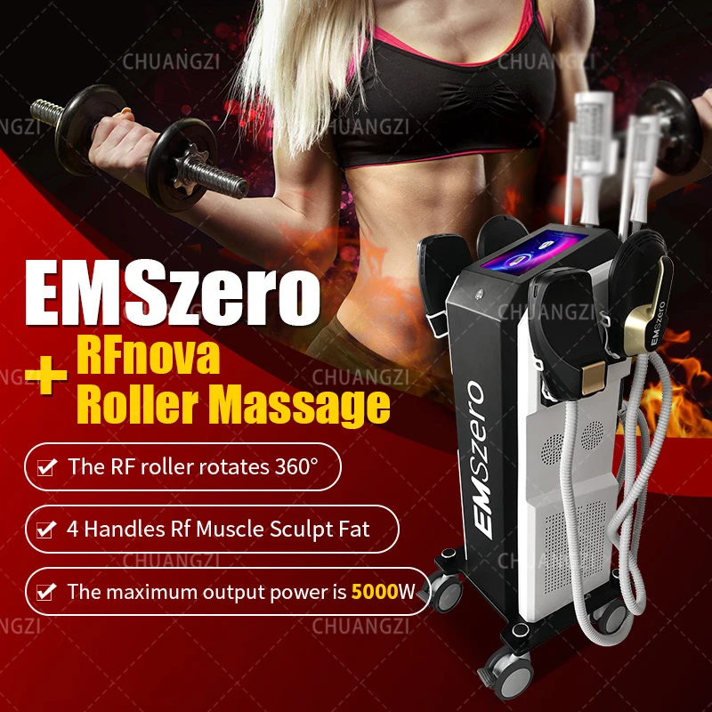 Emszero Hi-emt Face Roller Electromagnetic Stimulation Slimming Machine RF Muscle Sculpting Body Device face roller slimming machine