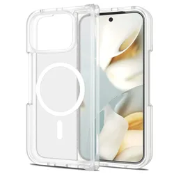 Magnetic Matte Translucent Anti - Fall Case with MagSafe Wireless Charging Compatibility for Pixel 10 Pro Fold (White)