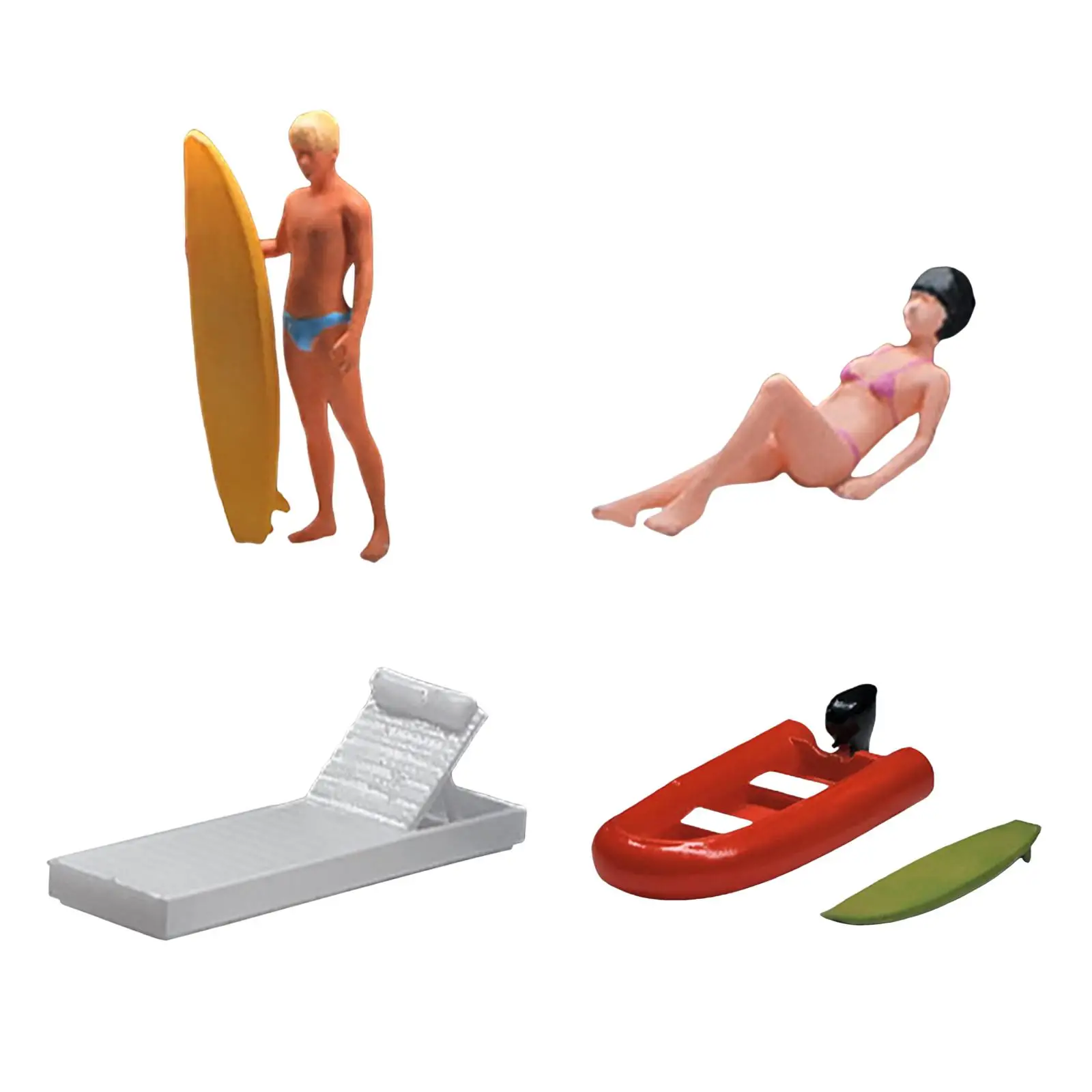 

1/64 Scale Miniature Model Figures Simulation Figurines Tiny People Realistic Figures for Sand Table DIY Scene Layout Decoration