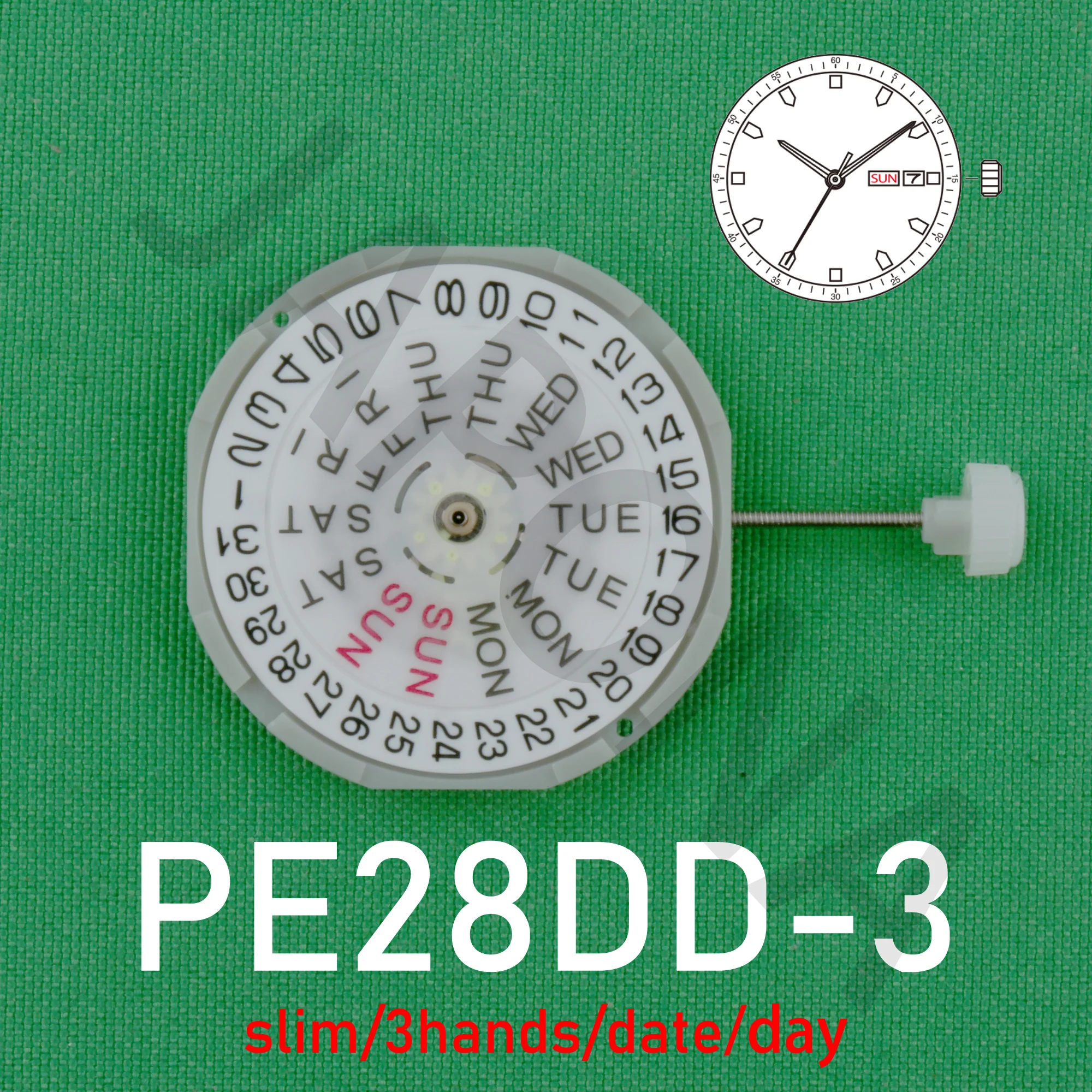 

Pe28dd механизм Китай sunon pe28 кварцевый механизм три руки Календарь Дата День недорогой тонкий механизм