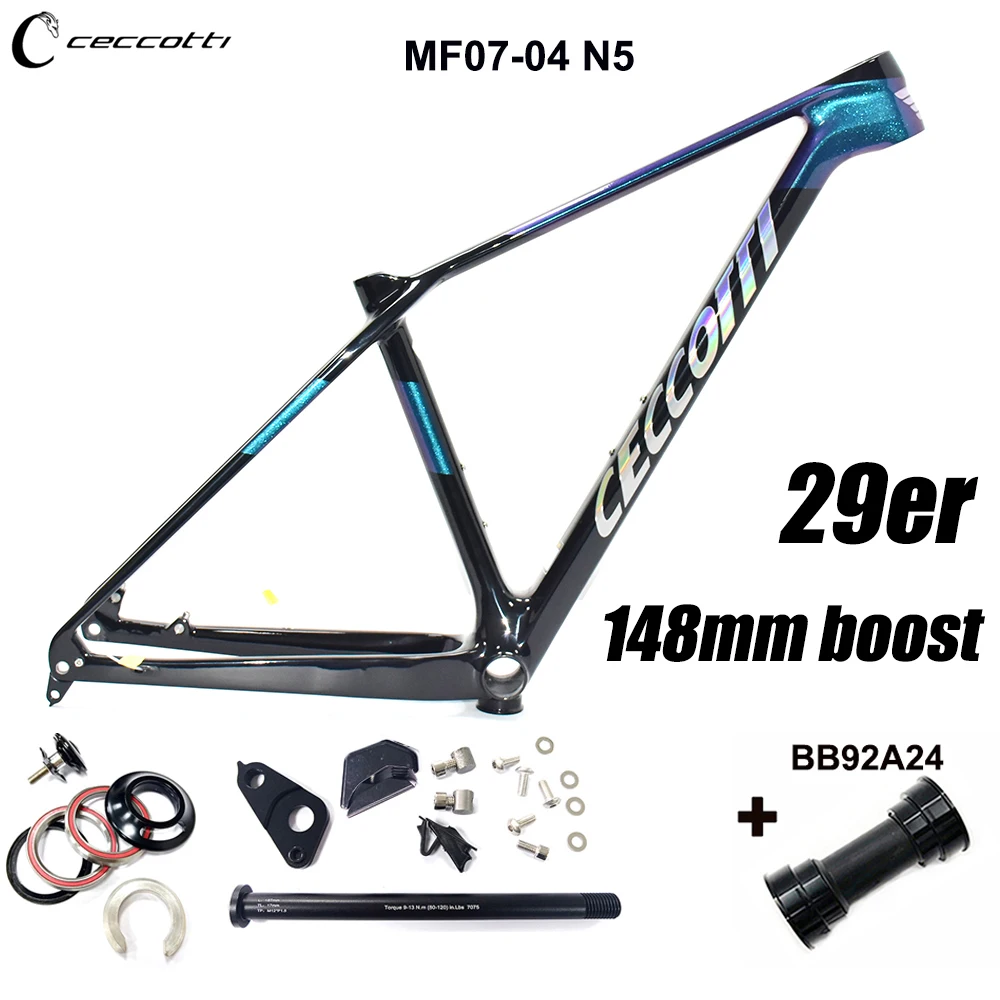 Carbon Frame for Mountain Bike, 29er Hardtail Frames, Thru Axle, BB92 Boost 148mm Plus Framese