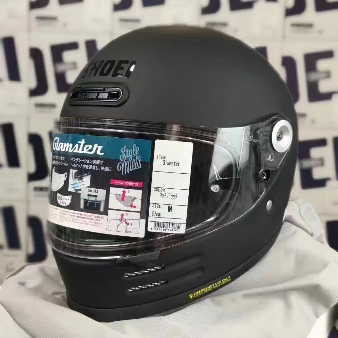Shoei-完全なオートバイのヘルメット,グラムスター,レトロクルーズ,ラテなし,登山 - AliExpress
