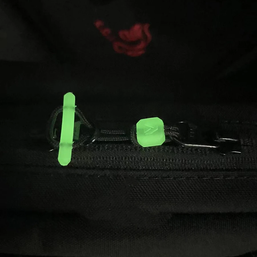 1/3/10 PCS Luminous Anti-theft Zipper Head High Strength Bright Computer Bags Backpacks Tactical Outdoor Camping Daily Zip Equip