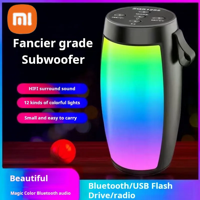 XIAOMI Portable Bluetooth Wireless Mini Speaker Support USB Disk TF Card Wireless Loudspeaker Box Home Karaoke Colour Light