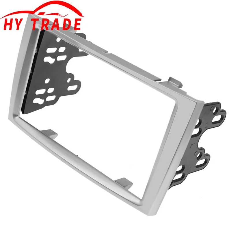 Akozon Radio Frame 2Din Radio Stéréo Fascia Frame Dash CD Panel Trim