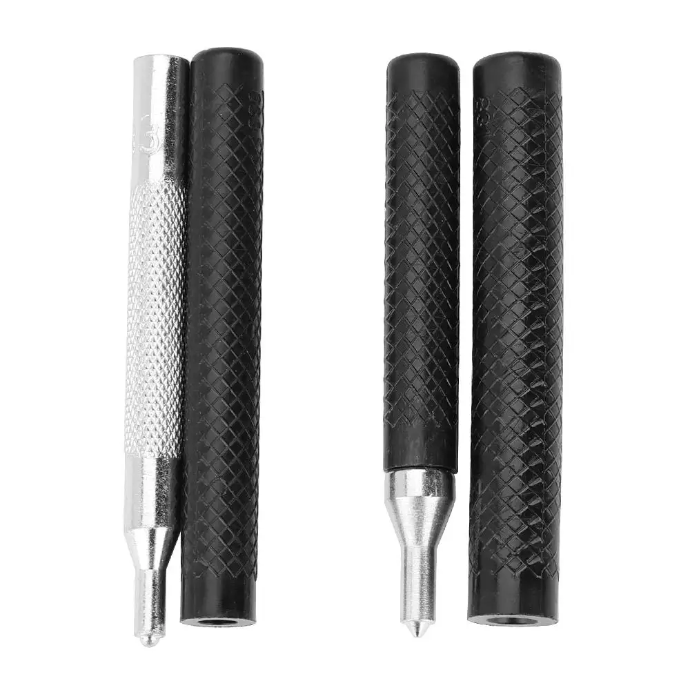 4버튼 금속 청바지 리벳 수동 설치 도구, DIY 바느질용 핸드 펀칭 및 설치 도구 세트