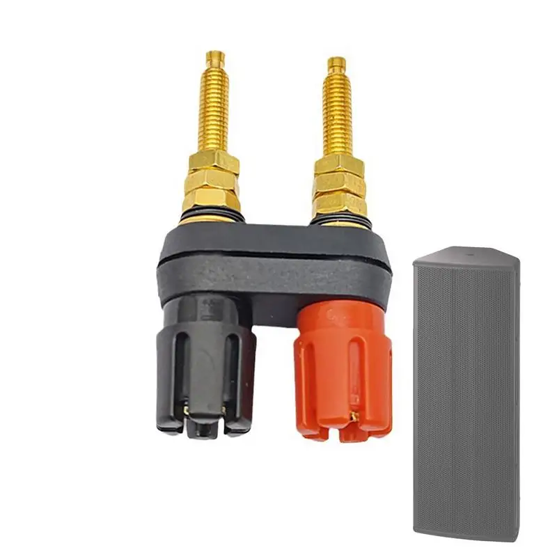 

Вилки типа «банан» для динамиков, вилки типа «банан» с двойным наконечником, быстрое подключение, позолоченные вилки для динамиков, закрытые винты для быстрого подключения