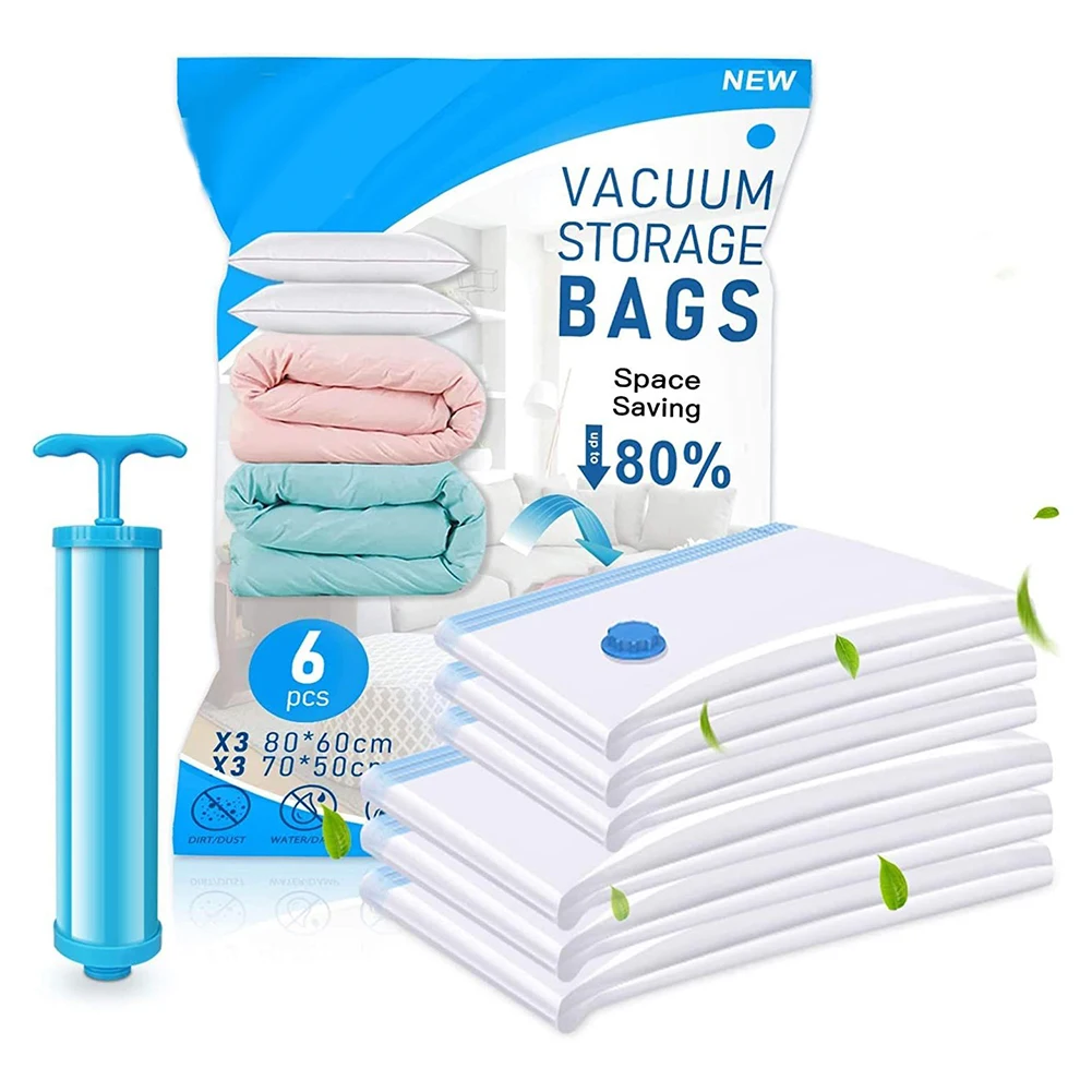 Hand Pump Vacuum Space Saver Saving Storage Bags Air