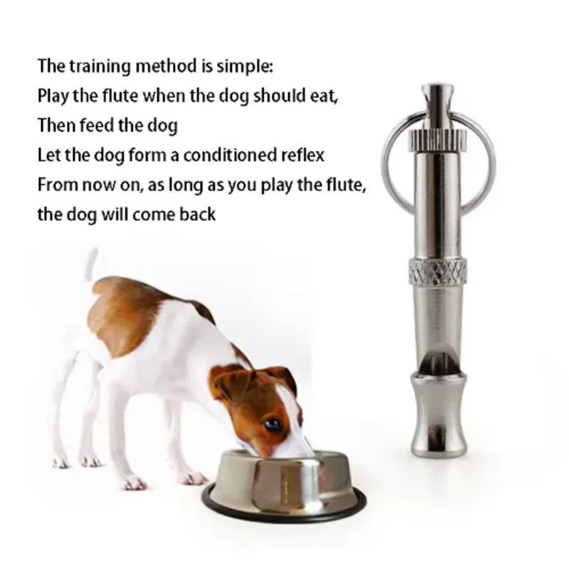 Dog Training Device Ultrasonic High-Frequency Sound Adjustable Dogs Whistle Stainless Steel Durable Pet Training Dog Whistle 5