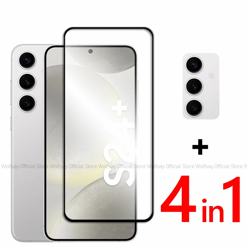 Full Glue Glass Per Samsung Galaxy S24 Plus 5G Screen Protector Samsung Galaxy S24 Plus S24 Ultra 5G Pellicola Per Telefono In Vetro Temperato