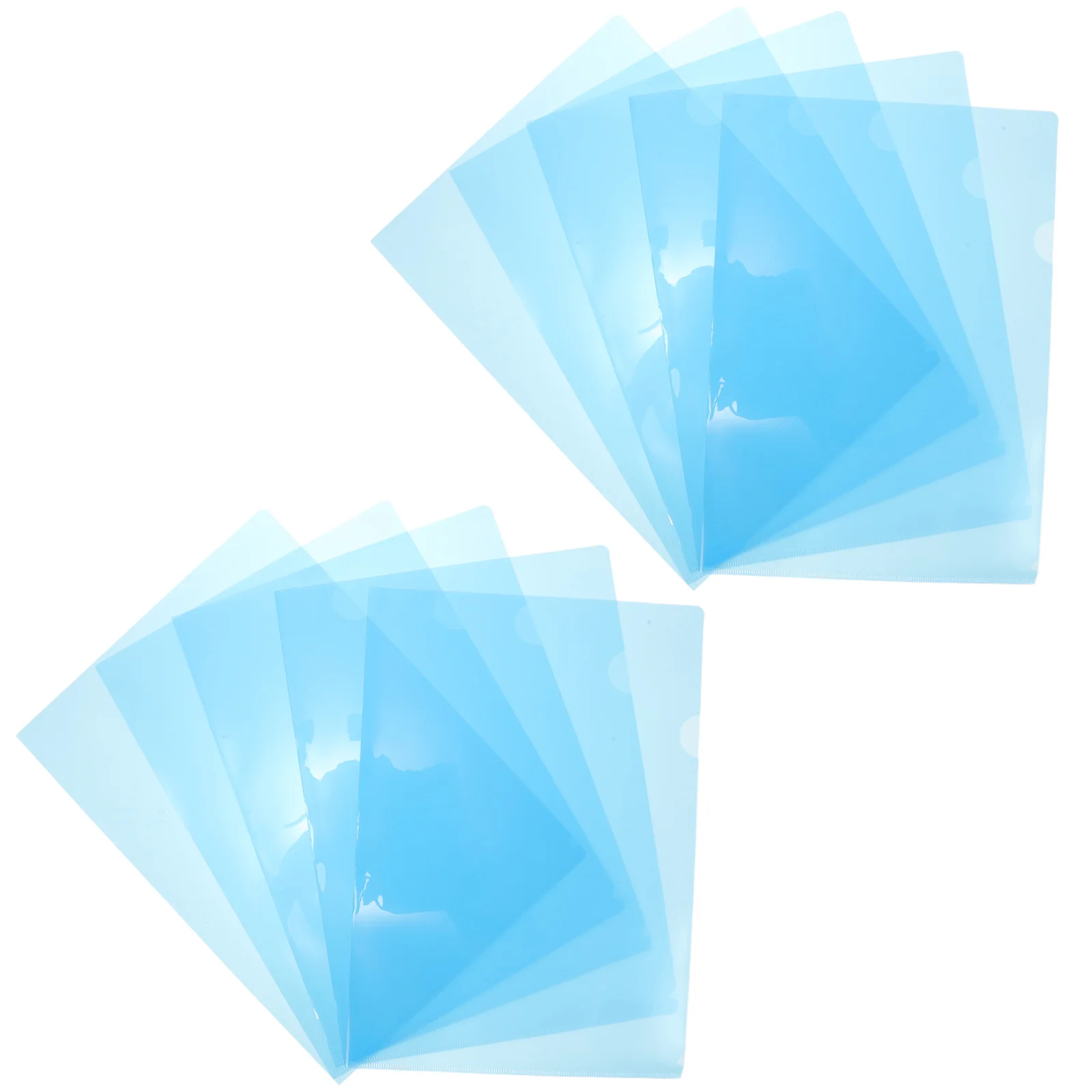 

12 Pcs Folder Colored Folders Clear Paper Holder Office Study Plastic File Protector Protection Cover Storage Use