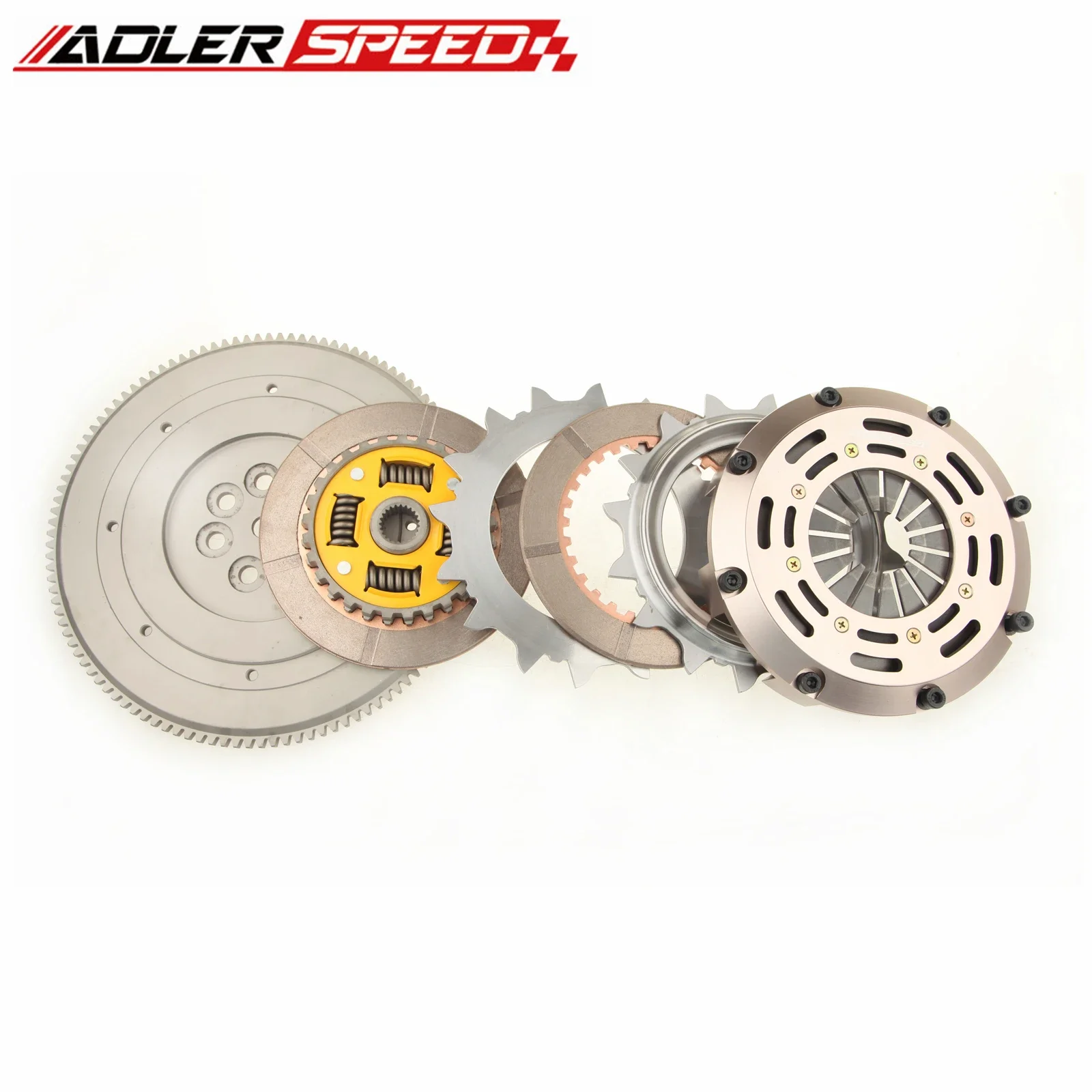 미쓰비시 랜서 에보 4 5 6 7 8 9 2.0L 4기통 터보 4G63 ADLERSPEED 스프렁 클러치 트윈 디스크 키트 + 플라이휠