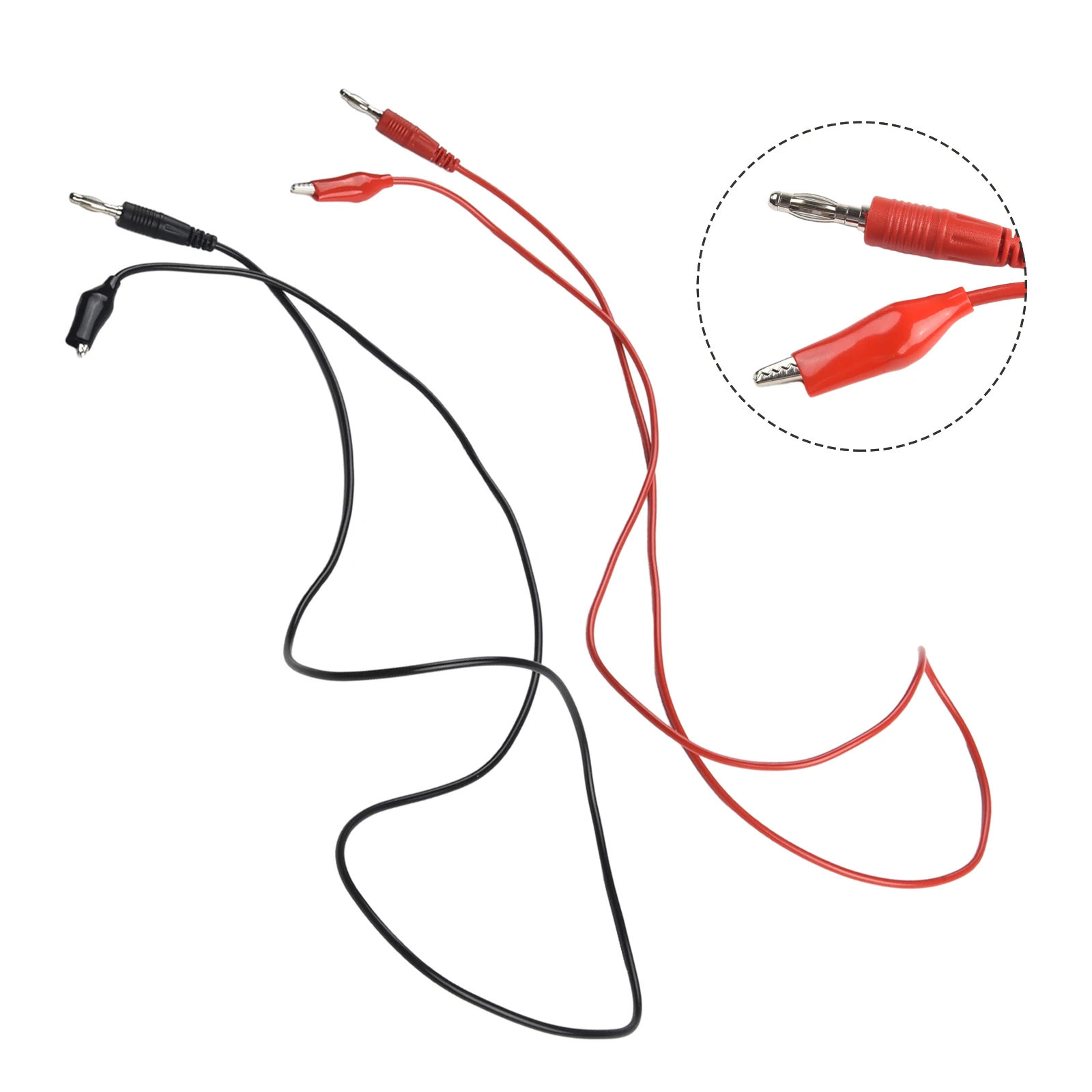 

P1038 4mm Banana Plug To Crocodile Clamp Soft Test Lead Multimeter Test Cable Connector Dual Tester Probe For Multimeter