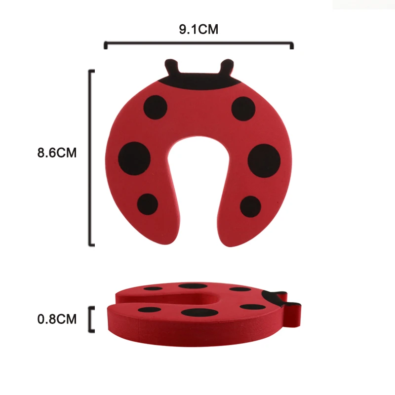 5pcs Baby Child Proofing Door Stoppers Finger Safety Guard Noise Prevention Anti-pinch Random Color