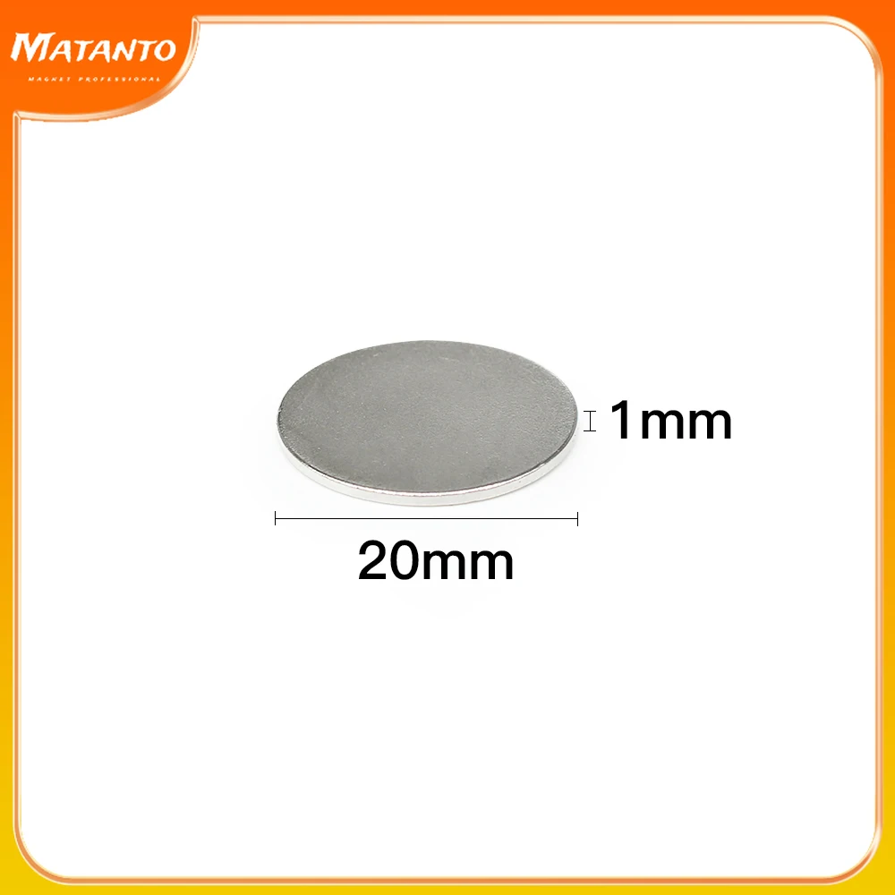 5/10/20/50/100/200pcs 20×1 mm Strong Powerful Magnets 20x1mm Round Search Magnet 20mm X 1mm Permanent Neodymium Magnet Disc 20*1