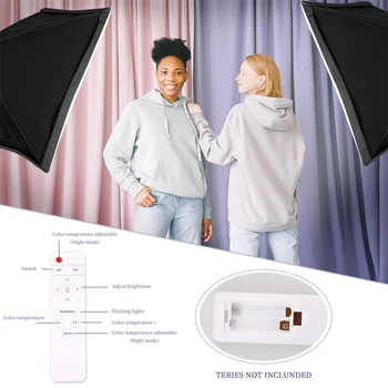 Photography Softbox Lighting Kit 50x70CM LED Round UFO Lamp Professional Continuous Light System Equipment For Photo Studio 5