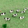 10 x Model Cows N scale 1/160 Miniature Animals Hand Painted for Farm Model Making Model Railway 2