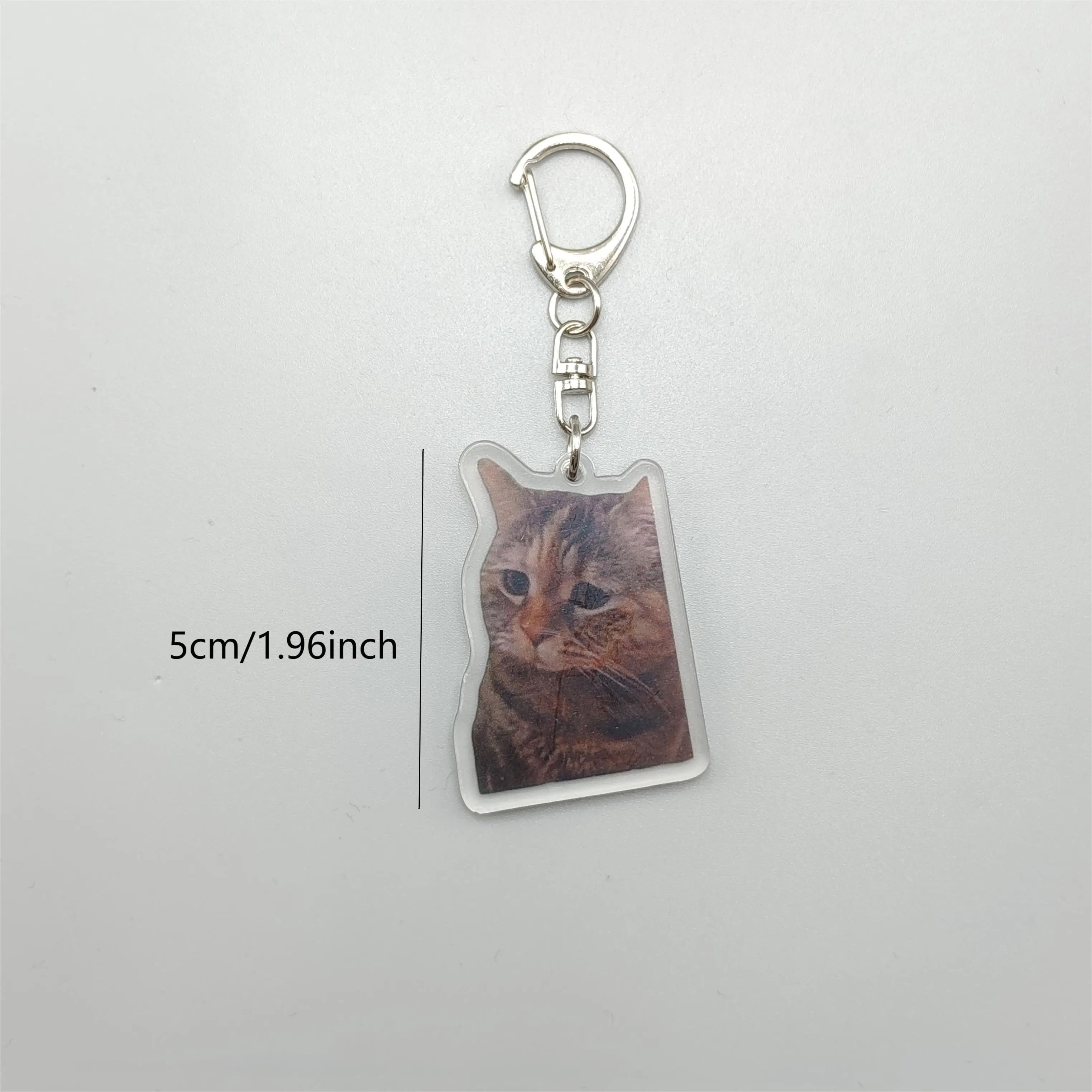 Porte-clés pendentif mignon pour sac à main pour femme, deux chats, roi prudent, mème, chat poli, choses mignonnes, cadeau bon marché pour meilleur ami